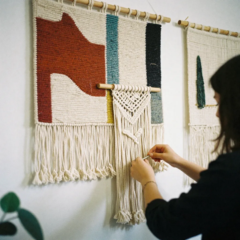 Artisan textile studio workspace