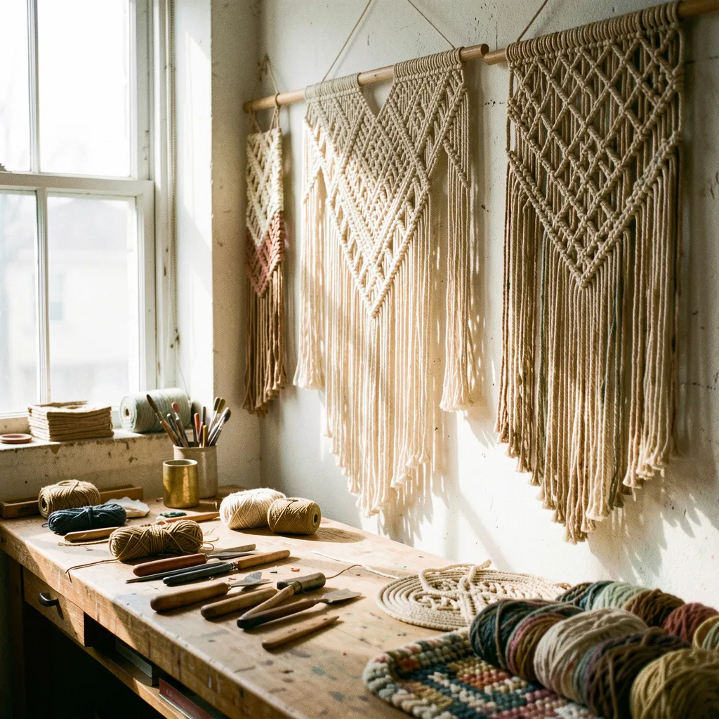 Crafting wall tapestry process