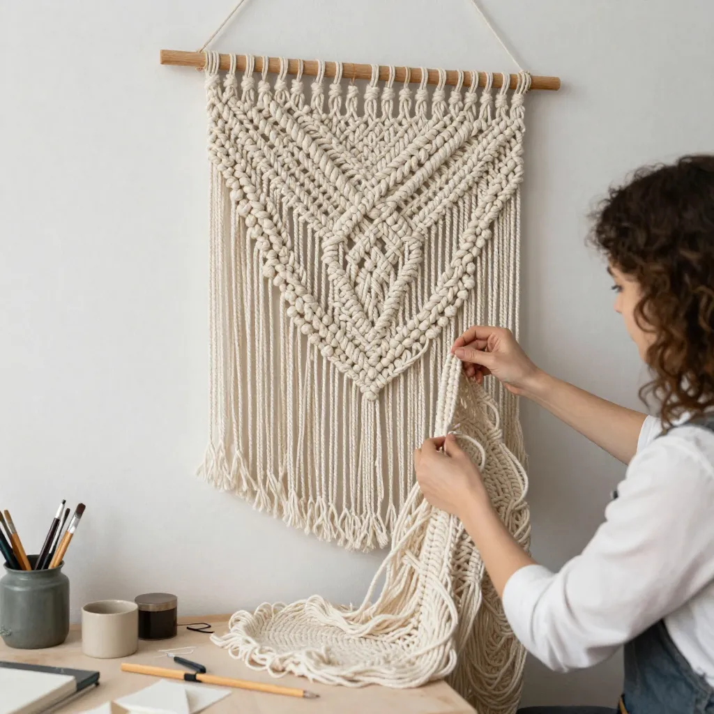 Textile art installation