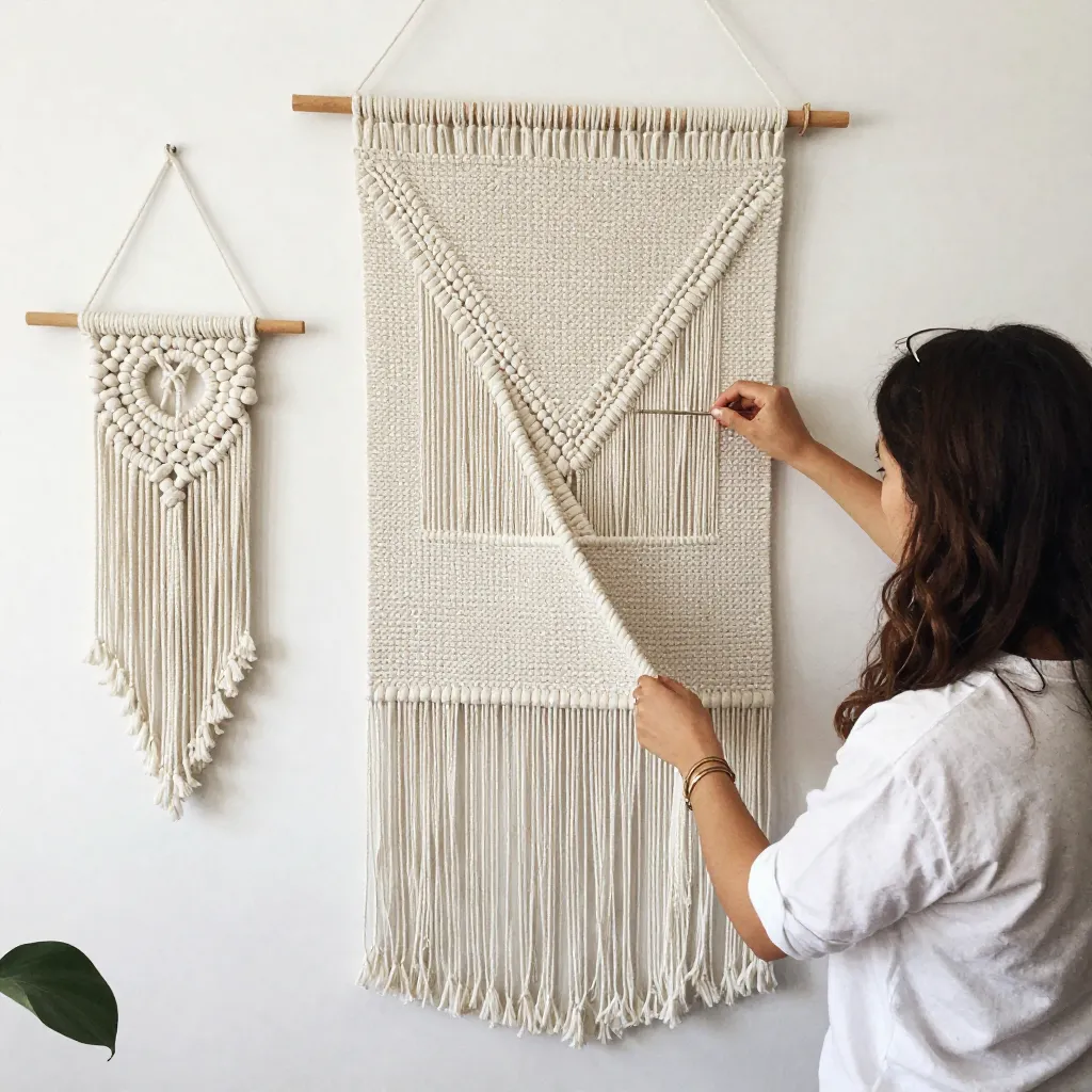 Textile art gallery display